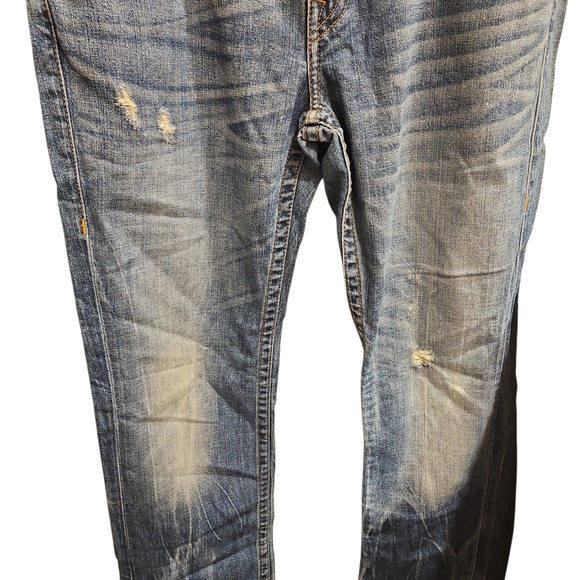 True Religion Men's Distressed Blue Jeans - Picture 2 of 6